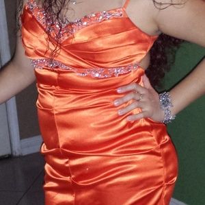 Orange cute dress